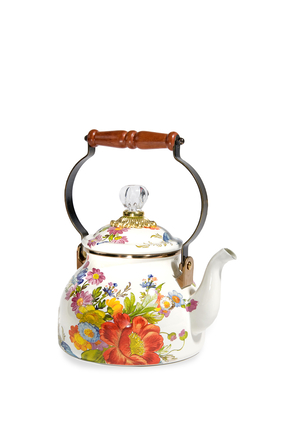 غلاية شاي بنقشة زهور، 2 كوارت
